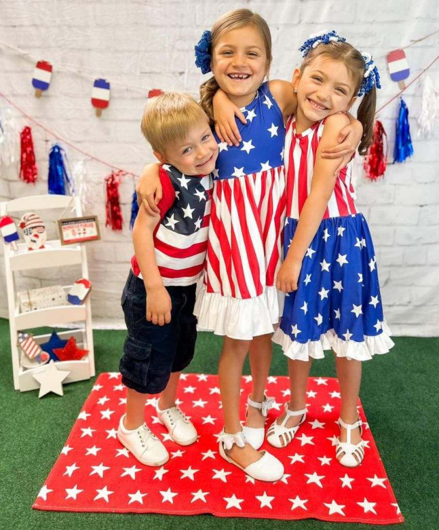 All 3 Kids Patriotic