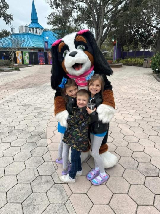 Landon and Sisters with Character at GKTW