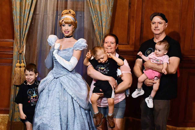 Garret and Family with Cinderella