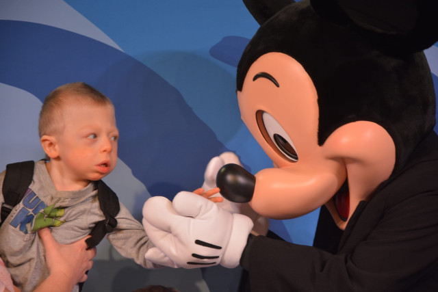 Garret with Mickey Mouse